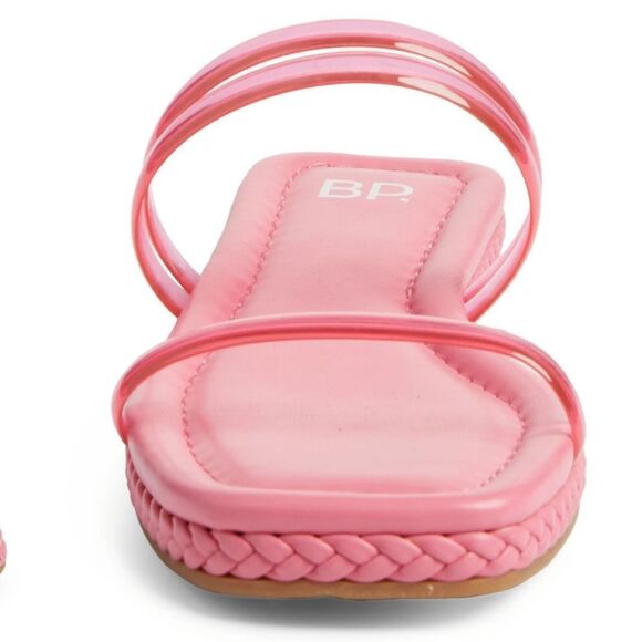 New BP. Viola Braided Slide Sandal Clear pink slip on slides braid jelly size 7 - Picture 3 of 7